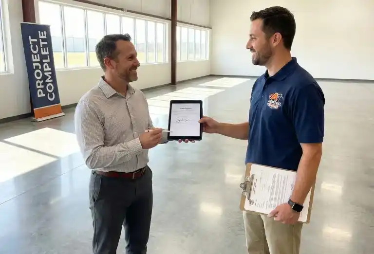 Final site inspection and client sign-off.